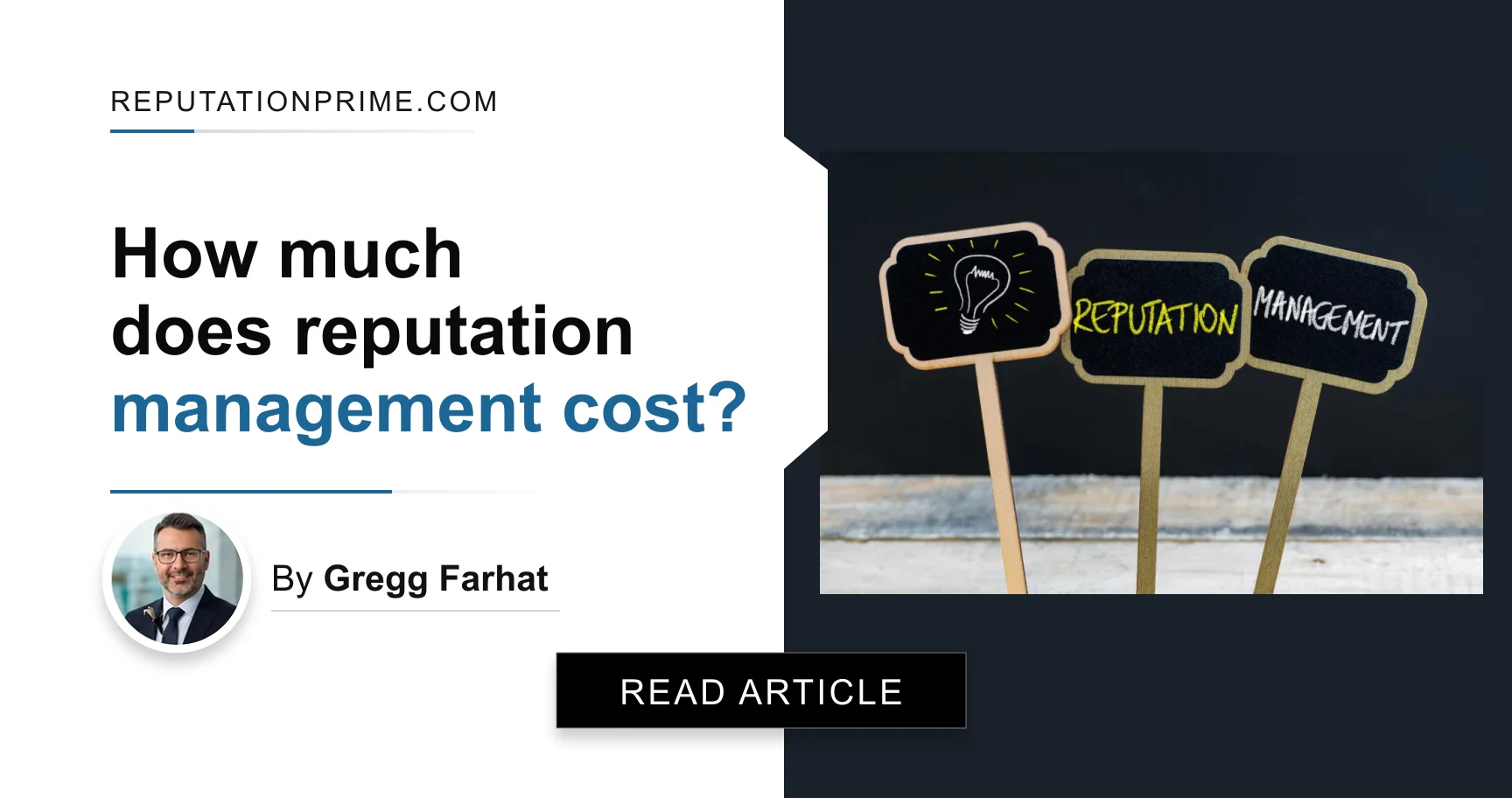 How much does reputation management cost?