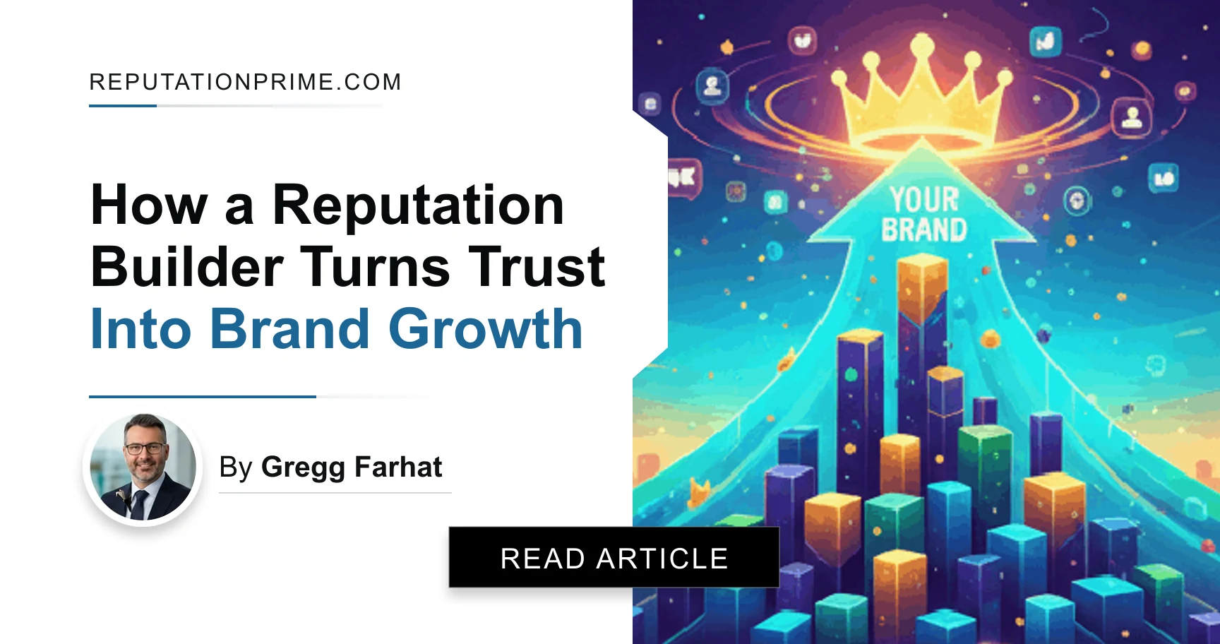 A reputation builder converts customer trust into stronger brand growth and visibility.