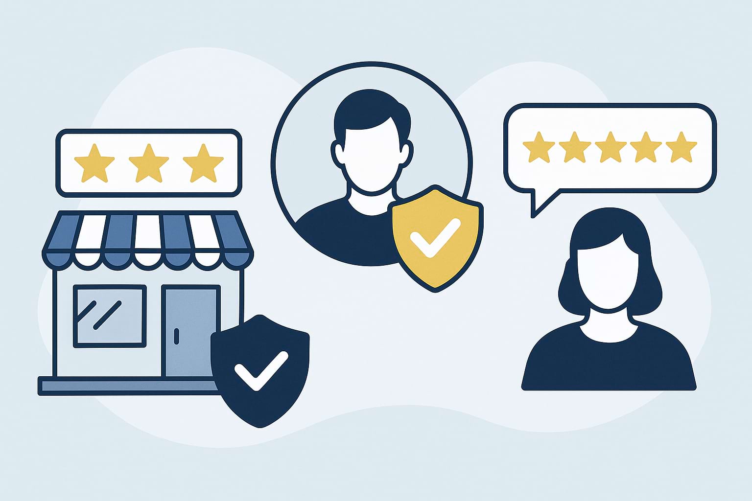 Trust and credibility for small companies through verified profiles and positive reviews.