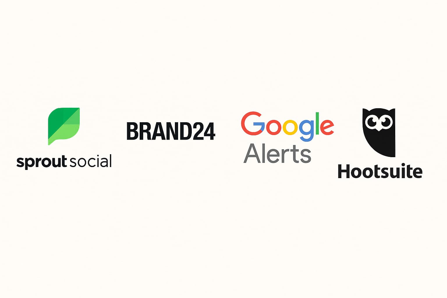 Infographic comparing top reputation monitoring tools.