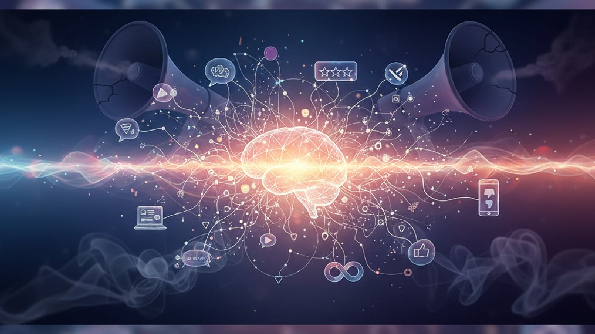 Online conversations shaping brand perception through reviews, feedback, and active reputation management.