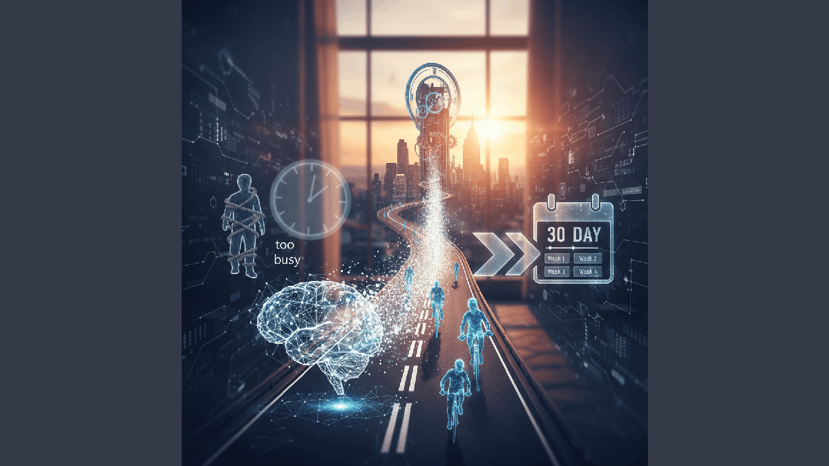 Thirty-day professional reputation sprint outlining weekly actions to audit perception, increase visibility, and refine credibility.
