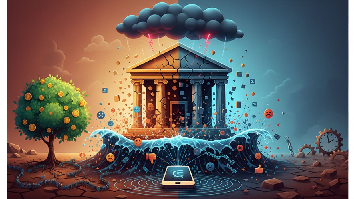 Financial and trust risks of a poor corporate reputation caused by negative reviews, bad press, and search results.