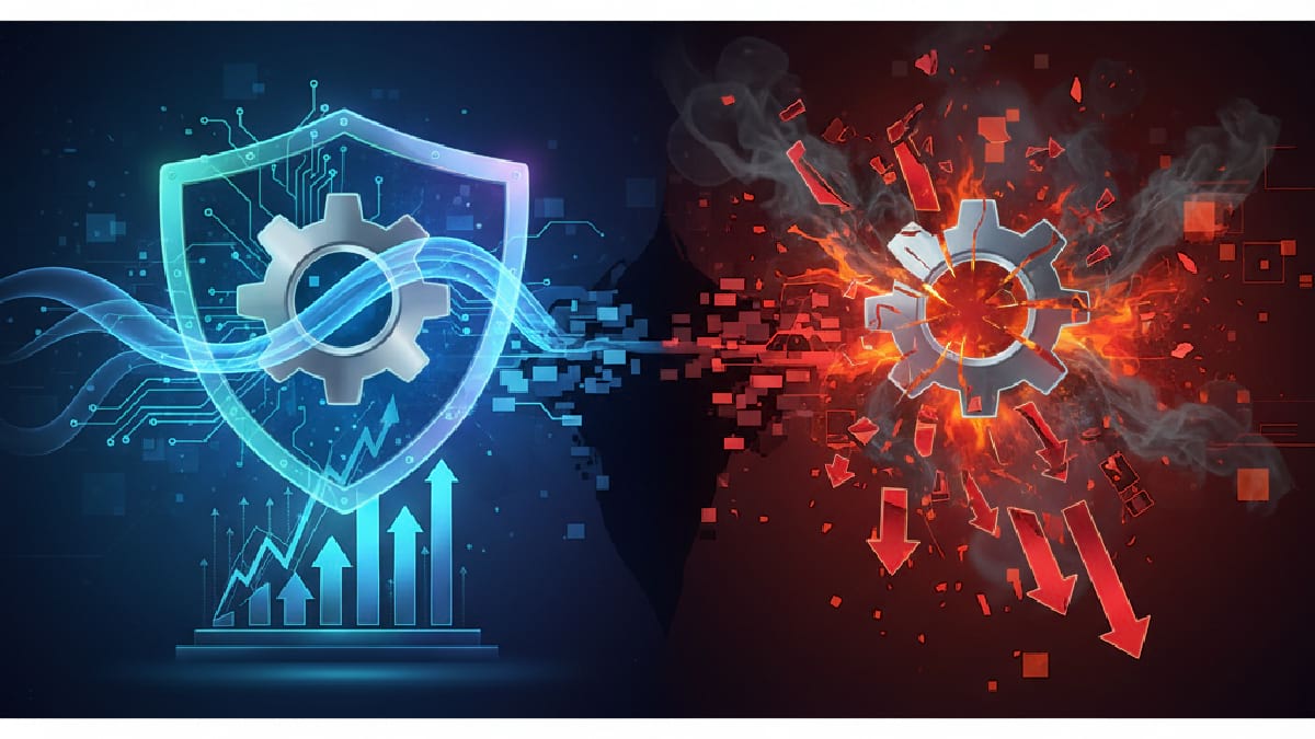 Managed vs unmanaged online reputation showing how proactive brand control prevents crises and protects long-term business success.