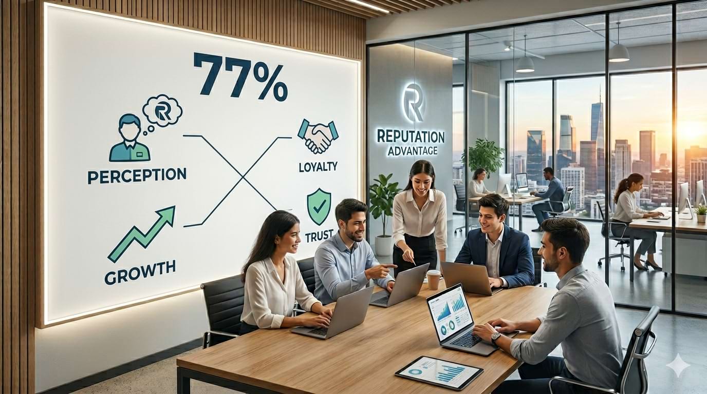 Brand reputation drives customer trust, loyalty, and purchasing decisions. Brand reputation drives customer trust, loyalty, and purchasing decisions.