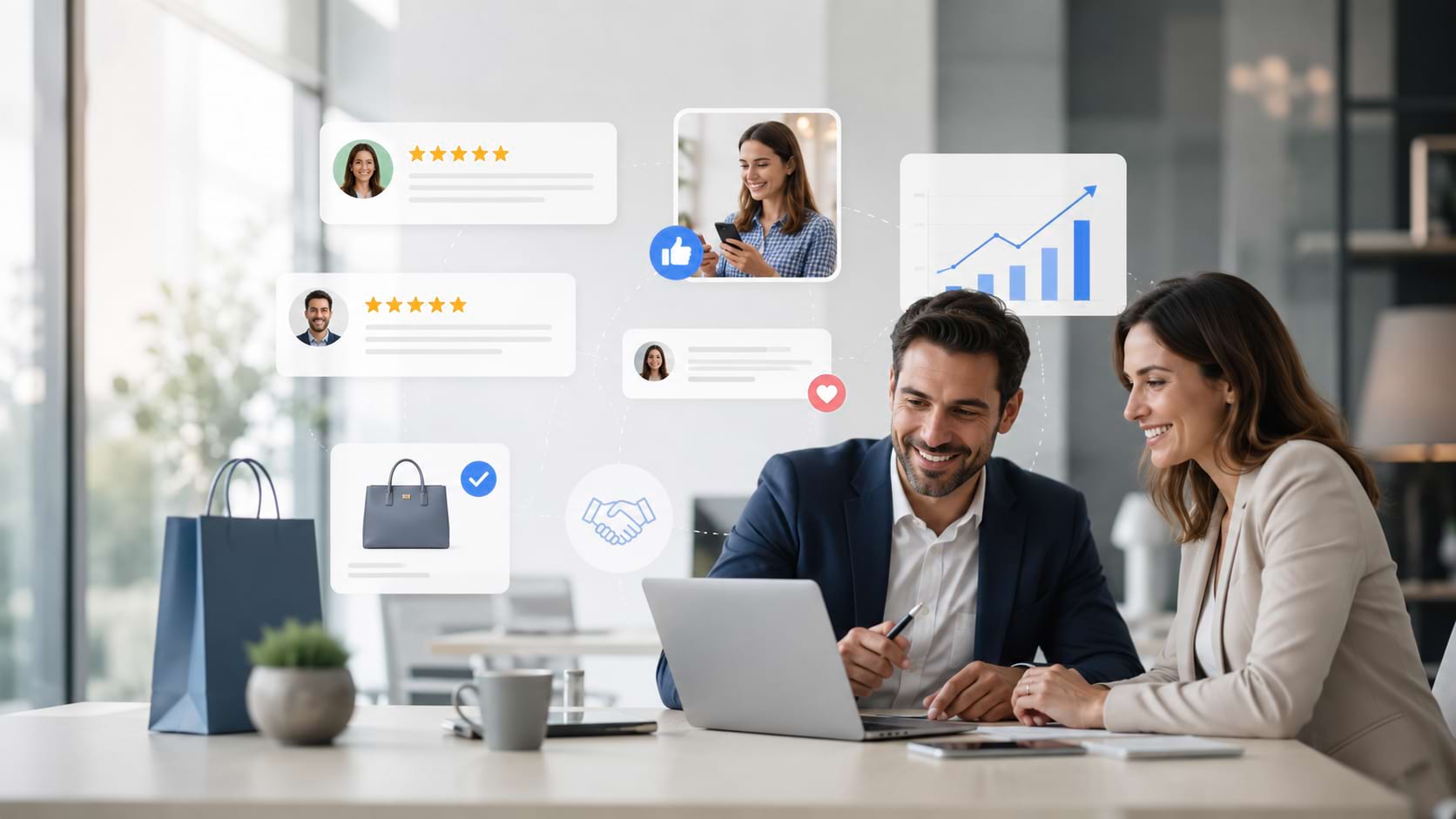 Reputation strategies can boost sales by building consumer trust, increasing customer acquisition, and encouraging purchase decisions.