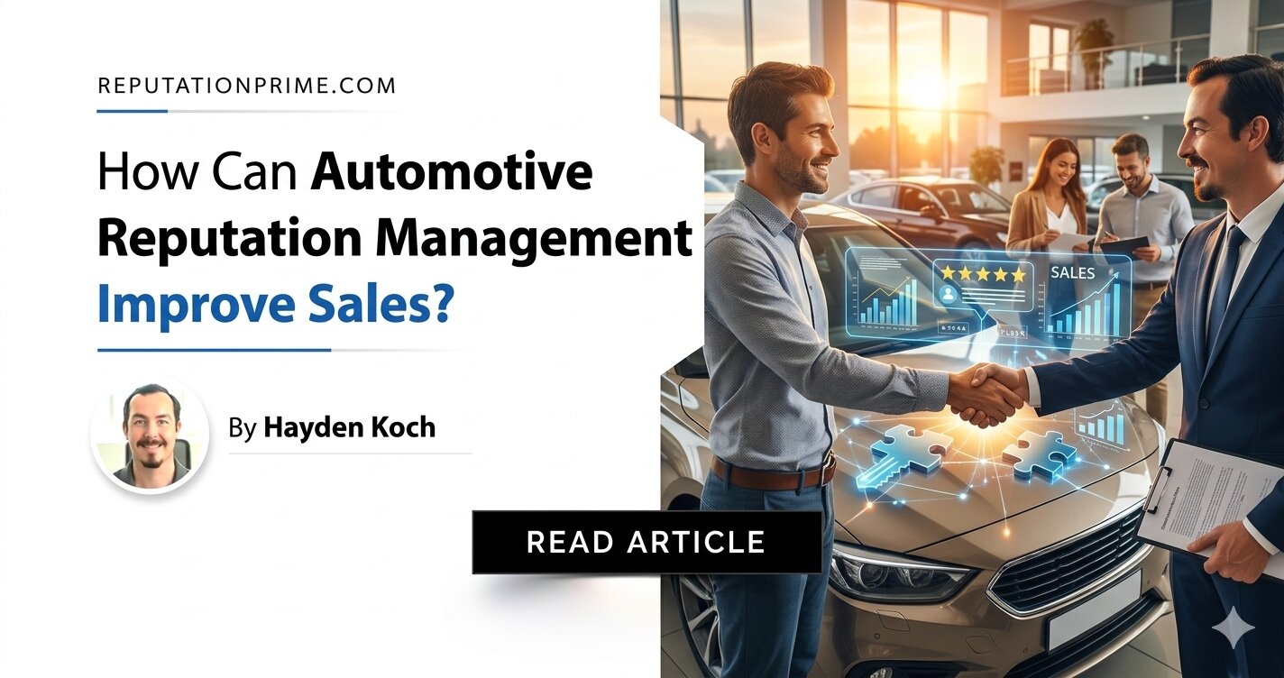 How Can Automotive Reputation Management Improve Sales?