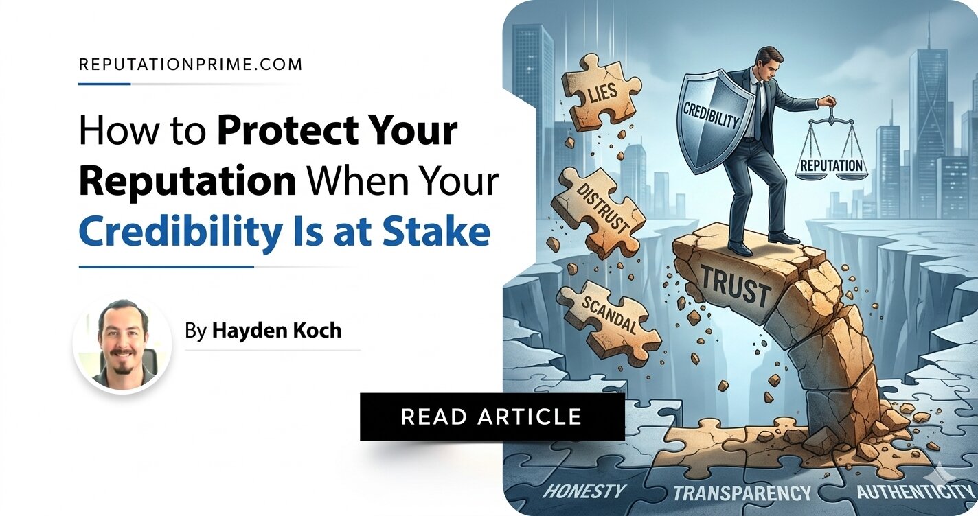 How to Protect Your Reputation When Your Credibility Is at Stake