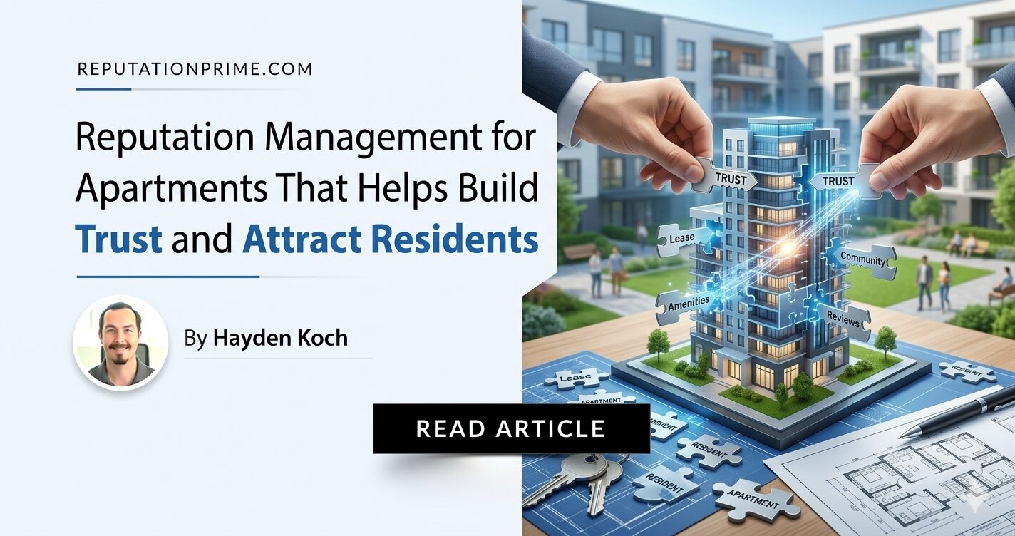 Reputation Management for Apartments That Helps Build Trust and Attract Residents