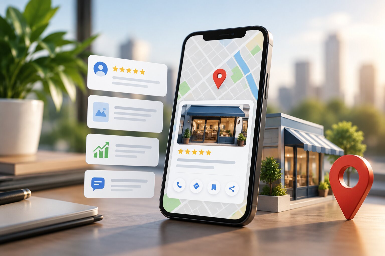 Google Business Profile supporting local SEO and online reputation management