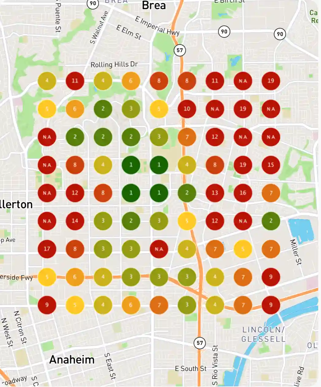 After 90 days Google Maps ranking results showing improved visibility
