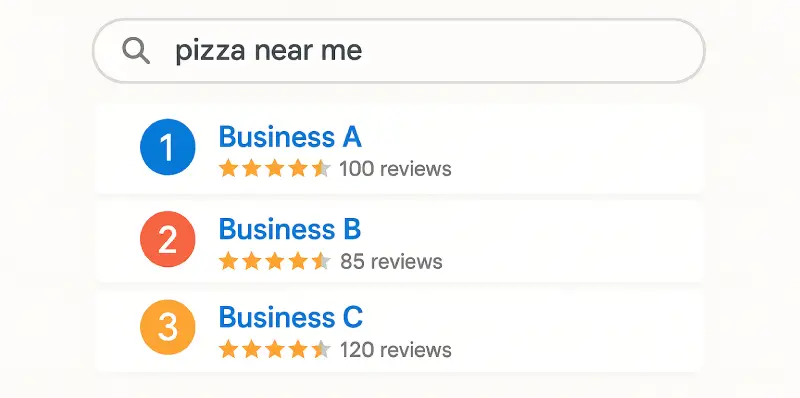 how to work google map on search