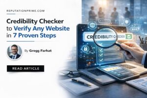 Credibility checker verifies website accuracy using proven steps, sources, and trust signals.