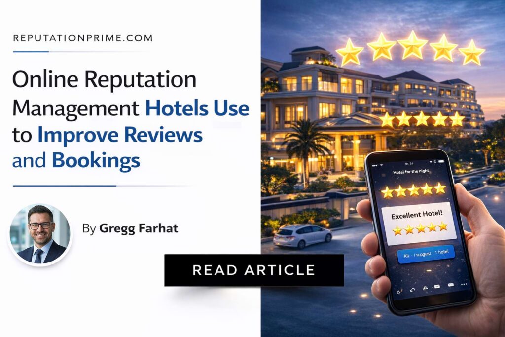 Online Reputation Management Hotels Use to Improve Reviews and Bookings