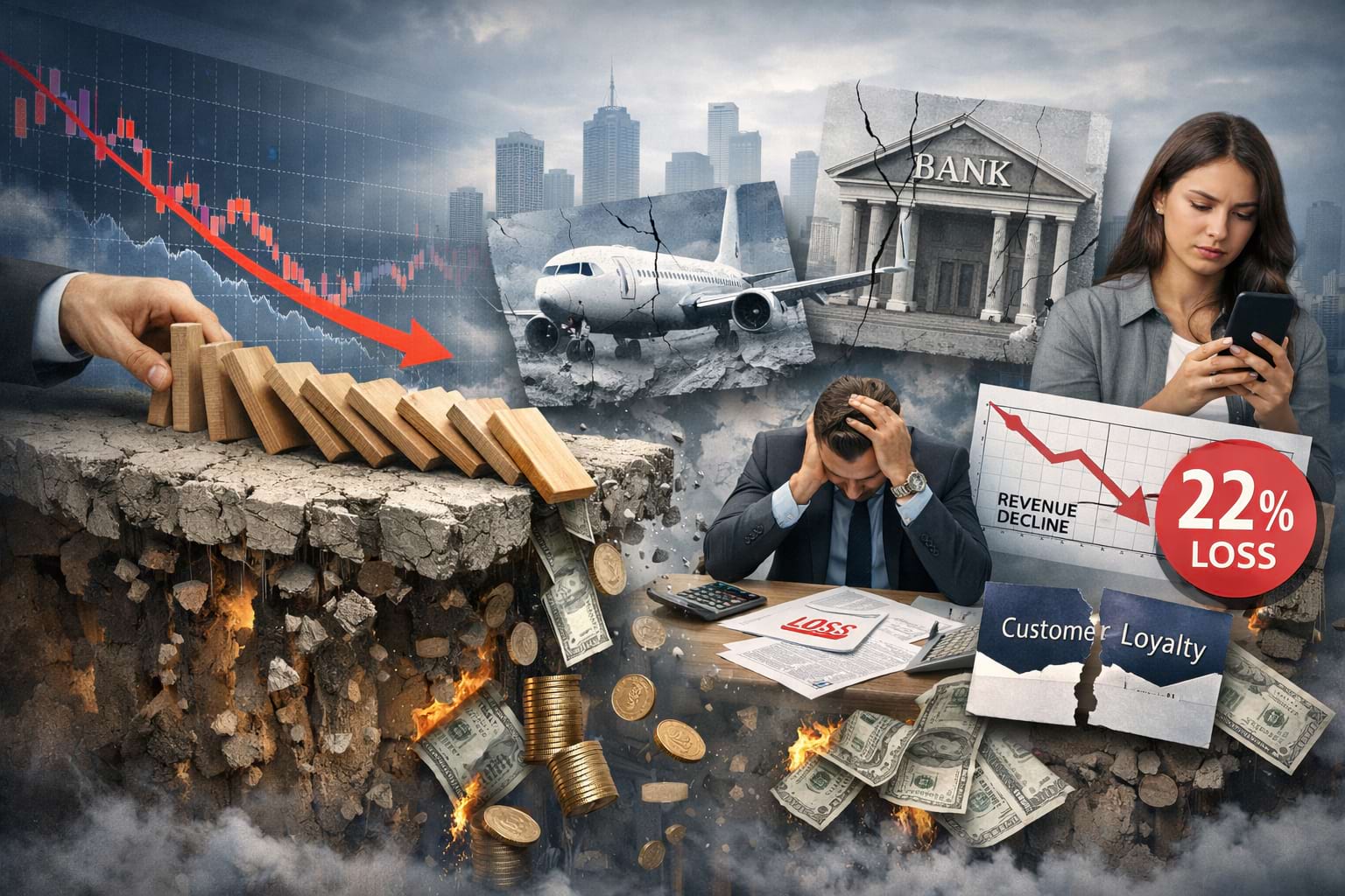 Ignoring reputational risk leads to market value loss, reduced trust, and significant revenue impact.