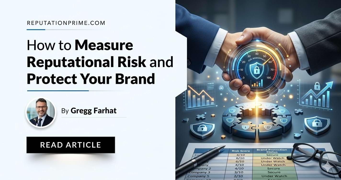 how to measure reputational risk and protect your brand