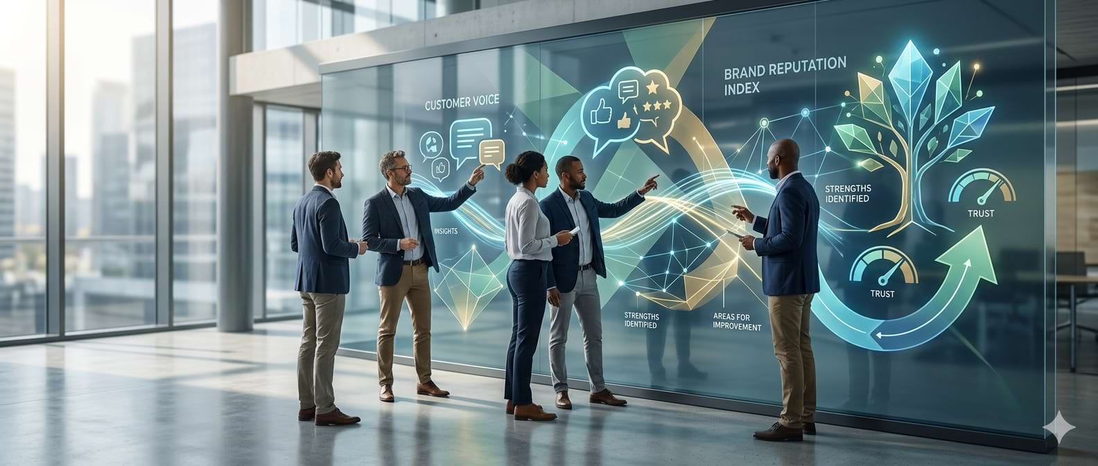 Customer feedback reveals brand perception, builds trust, and drives continuous improvement.