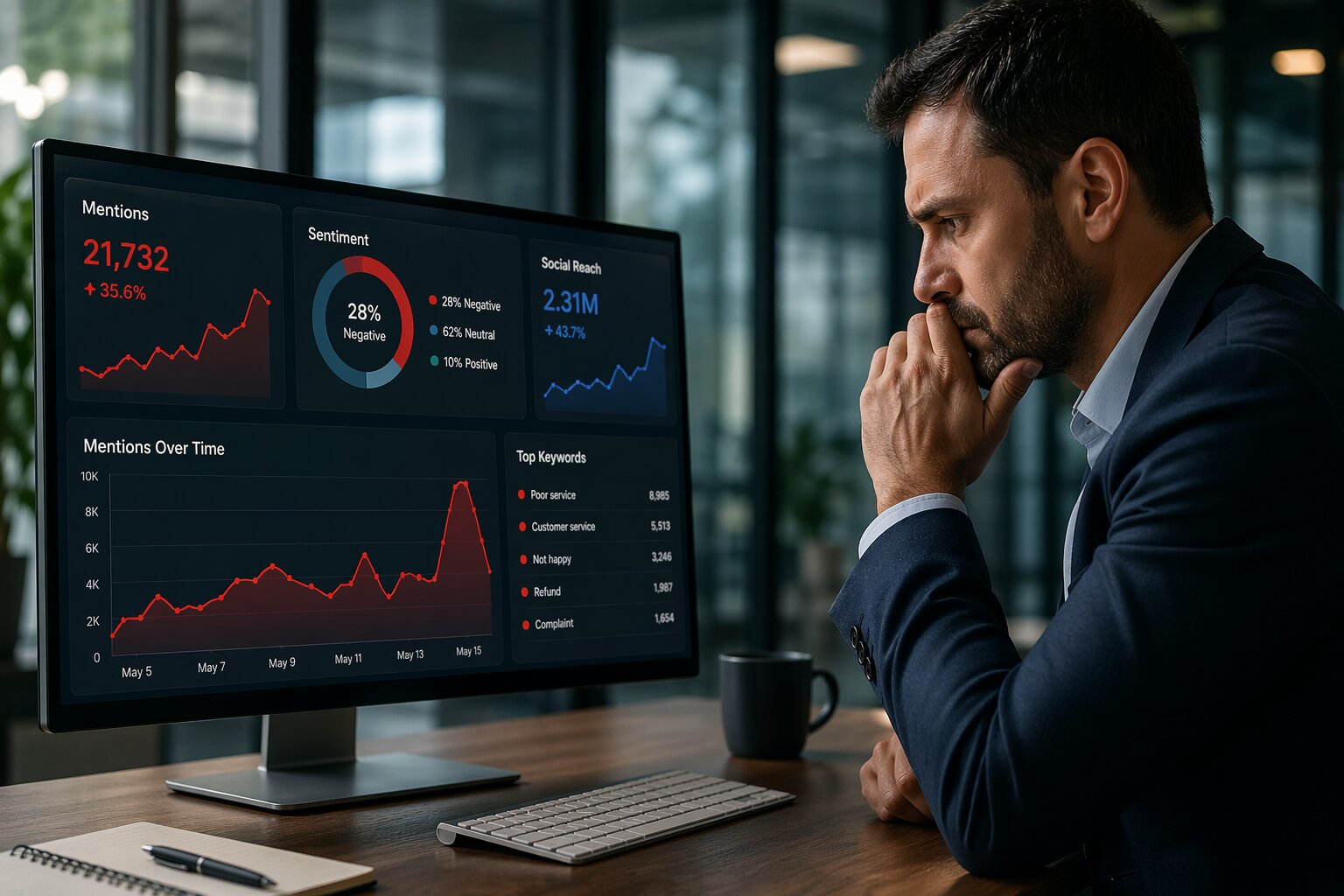 Negative online content and reviews impact brand reputation, customer trust, and business value.