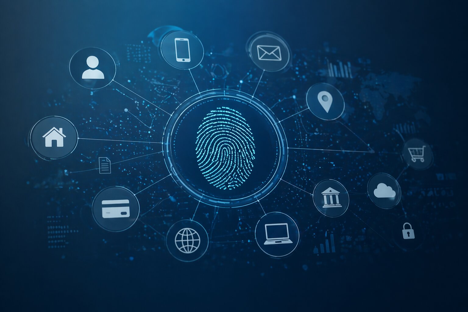 Digital footprint includes social media, public records, and data listings affecting privacy and exposure.