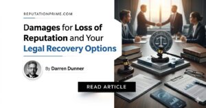 damages for loss of reputation and your legal recovery options